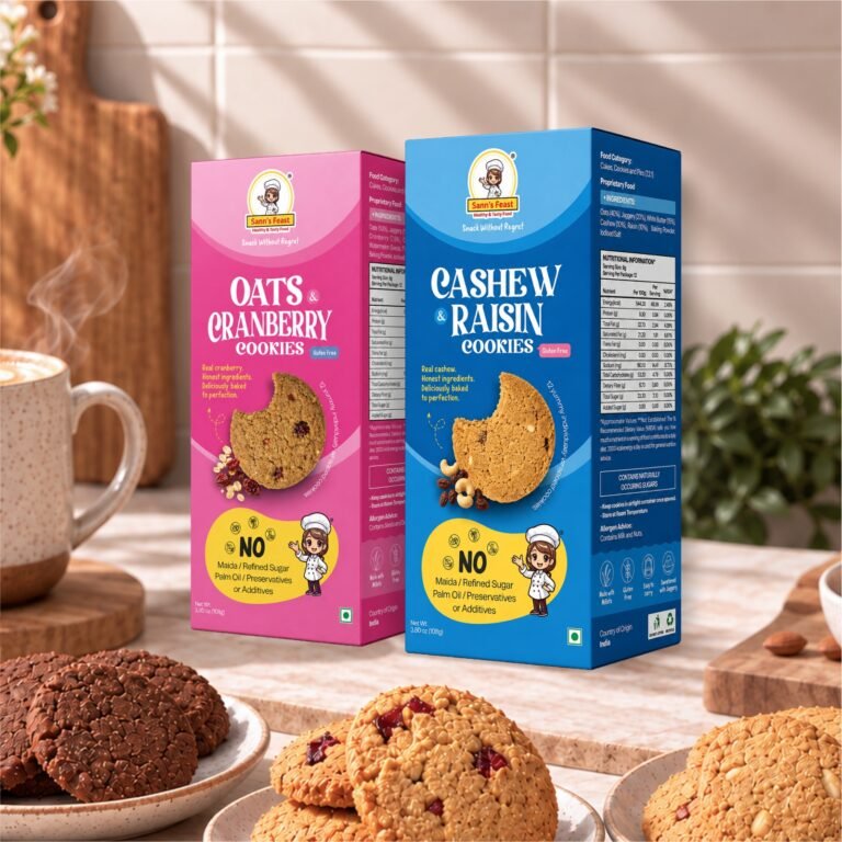 Oats & Cranberry and Cashew Raisin Cookie Combo (12 Pack)