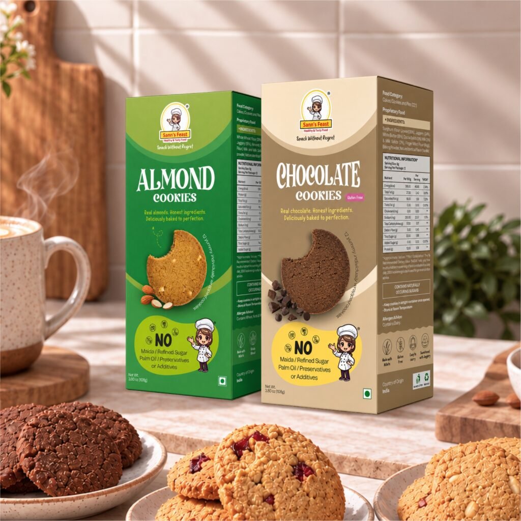 Almond and Chocolate Cookie Combo (12 Pack)