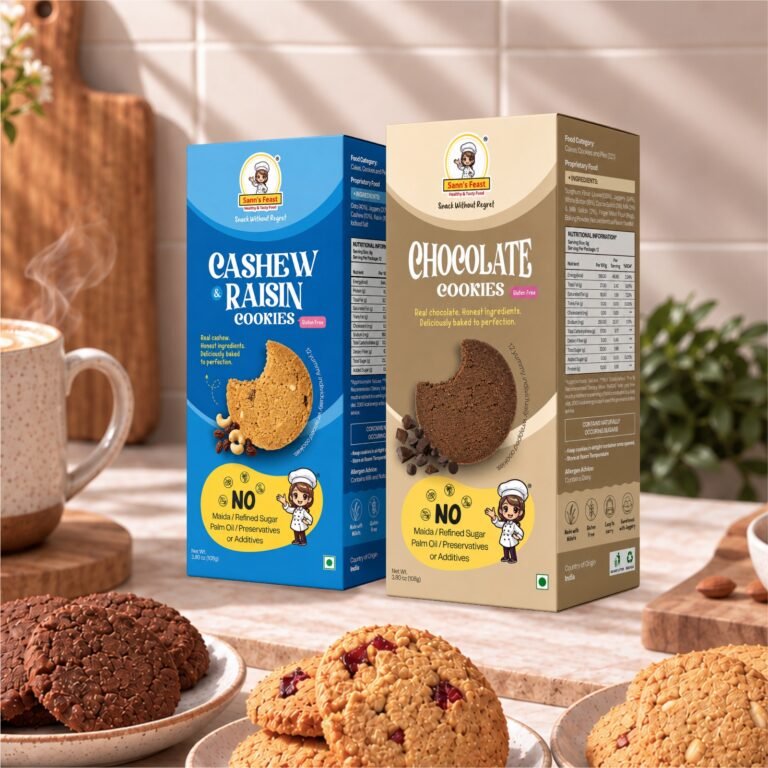 Cashew Raisin and Chocolate Cookie Combo (12 Pack)