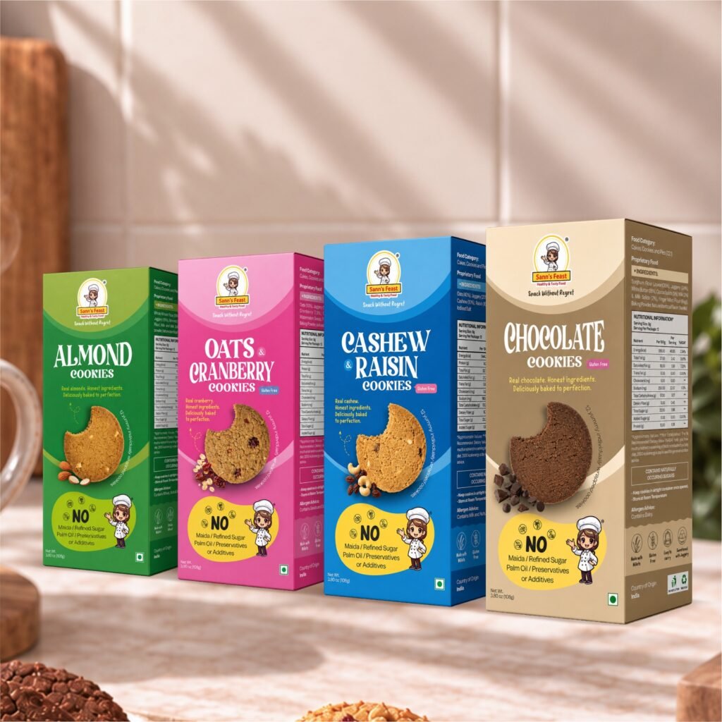 All Flavours Cookie Combo – Set of 4 (12 Pack)